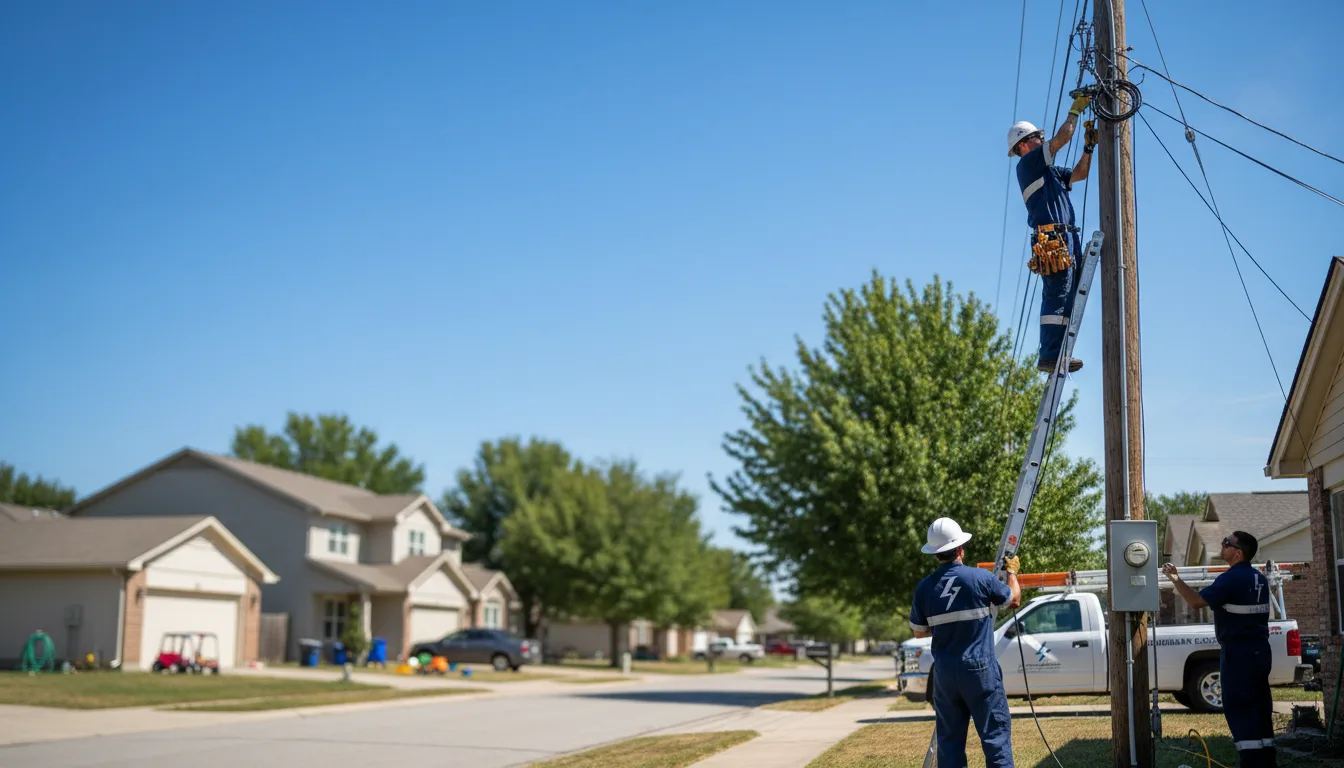 Residential electrician providing installation services in Mallard, IA
